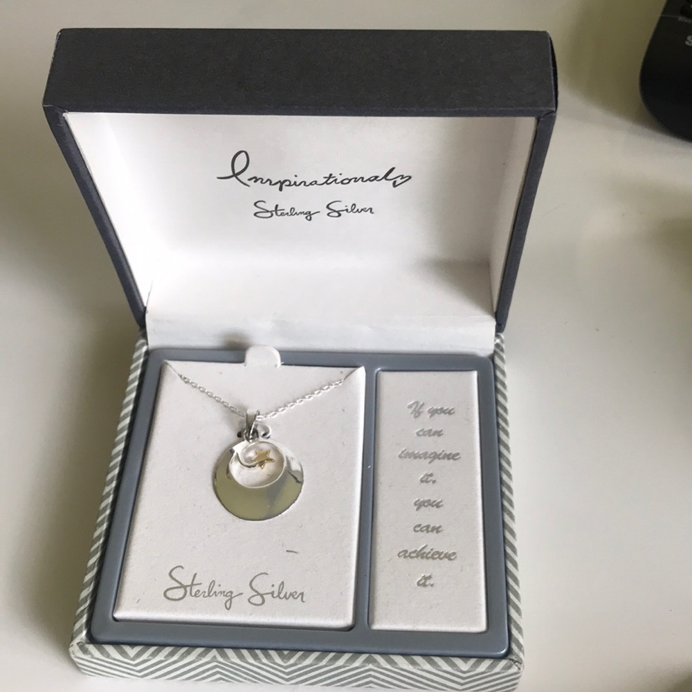 Inspirational Sterling Silver Necklace